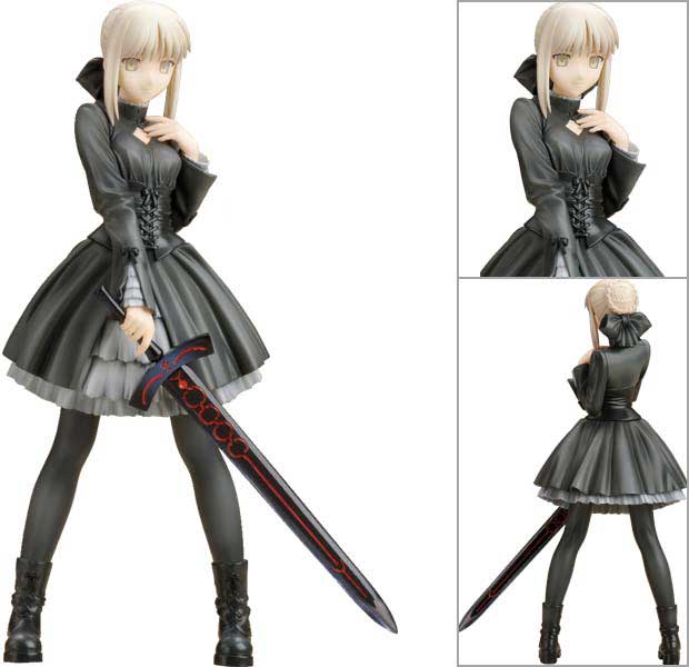 Fate/Hollow Ataraxia: Saber Black Dress Ver. 1/8 Scale PVC Figur