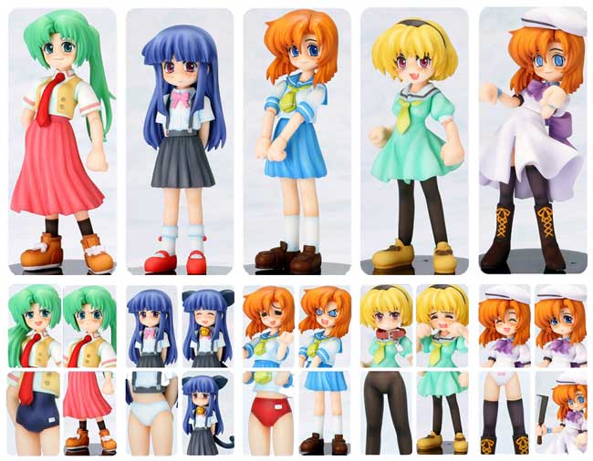 Higurashino Nakukoro: Changeable Face and Clothing Trading Figur