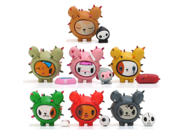 StrangeCo Tokidoki Cactus Pups Complete Set of 7 Figures